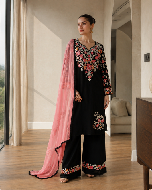 Inara – Cotton Kashmiri Embroidered 3-Piece Suit Set