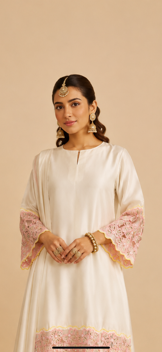 Elara – Premium Silk Embroidered 3-Piece Suit Set