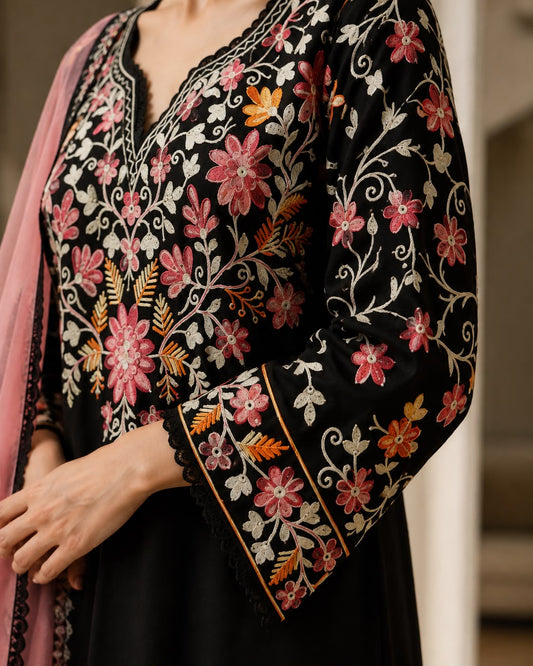 Inara – Cotton Kashmiri Embroidered 3-Piece Suit Set